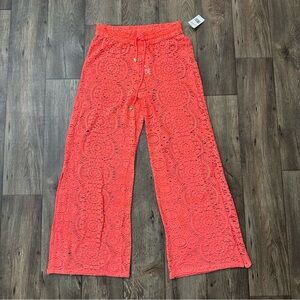 Sunshine 79 Crochet Beach Pant Cover Watermelon  Color Women’s Size L